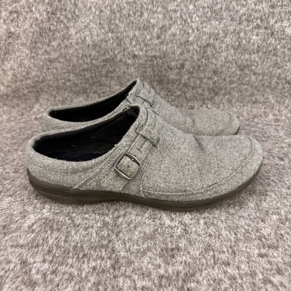 ✅Womens 10 Merrell Gray Wool-Blend Clogs Buckle Casual Comfort Fashion Shoe✅PET